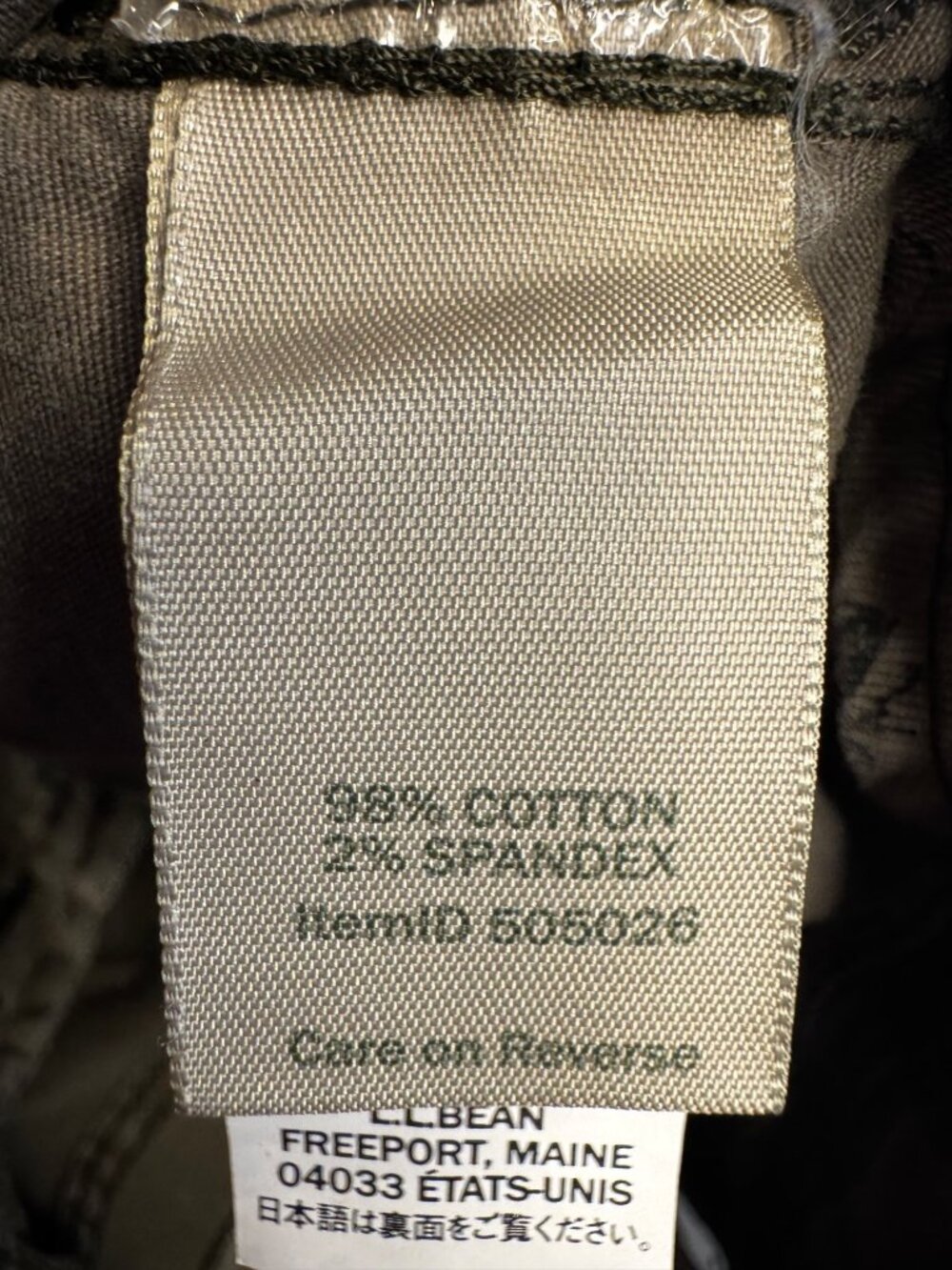 L.L.Bean Womens Favorite Fit Cargo Pants Size 10 Tan Cotton Stretch Durable - Picture 3 of 6